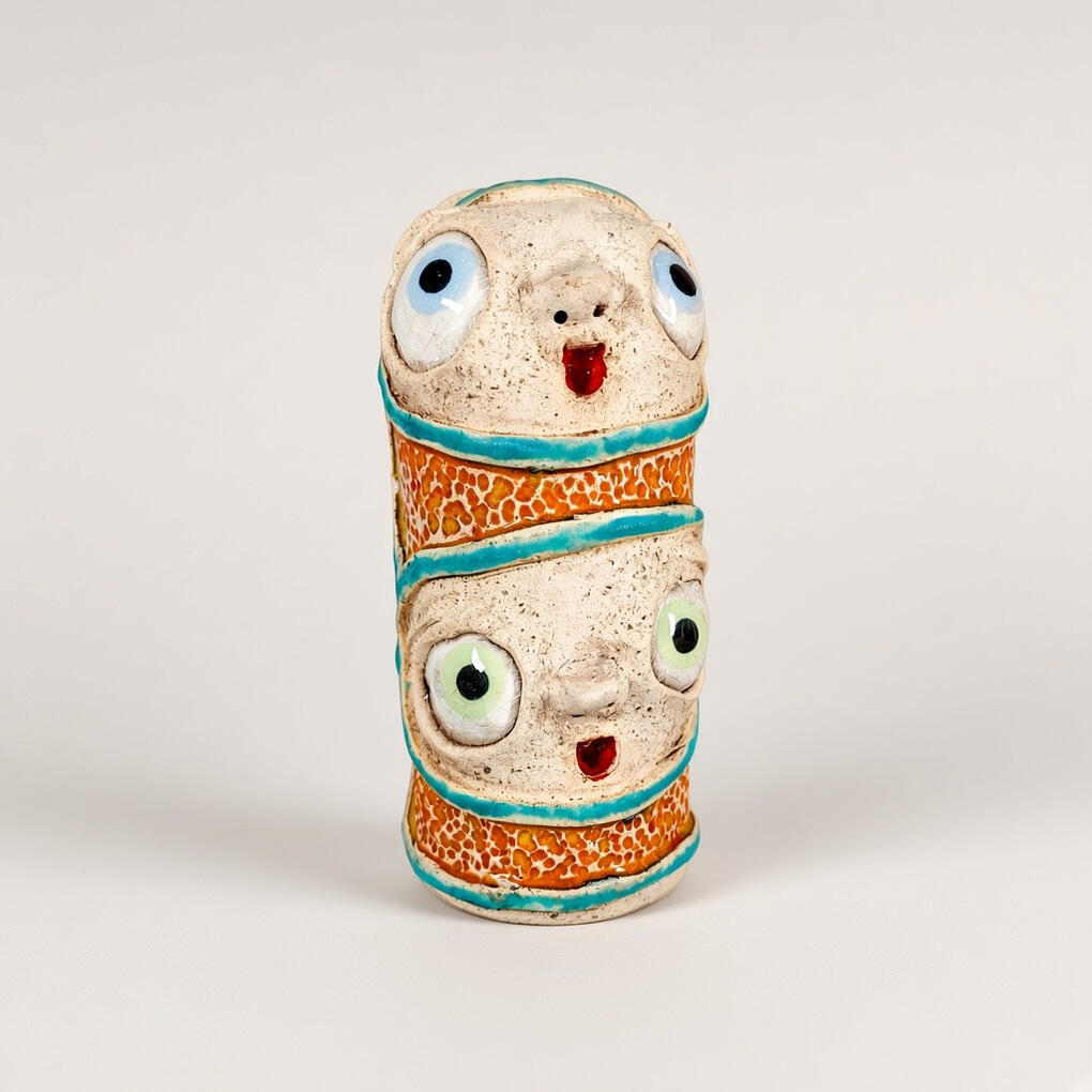 Ceramic Totem Figurine